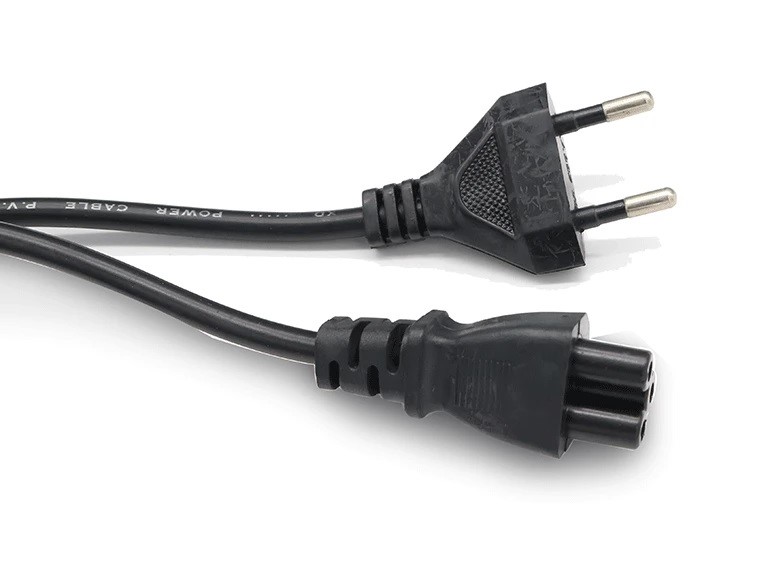 Stromkabel Netzkabel mit 2-poligem Stecker - T12 auf C5 – Bild 2