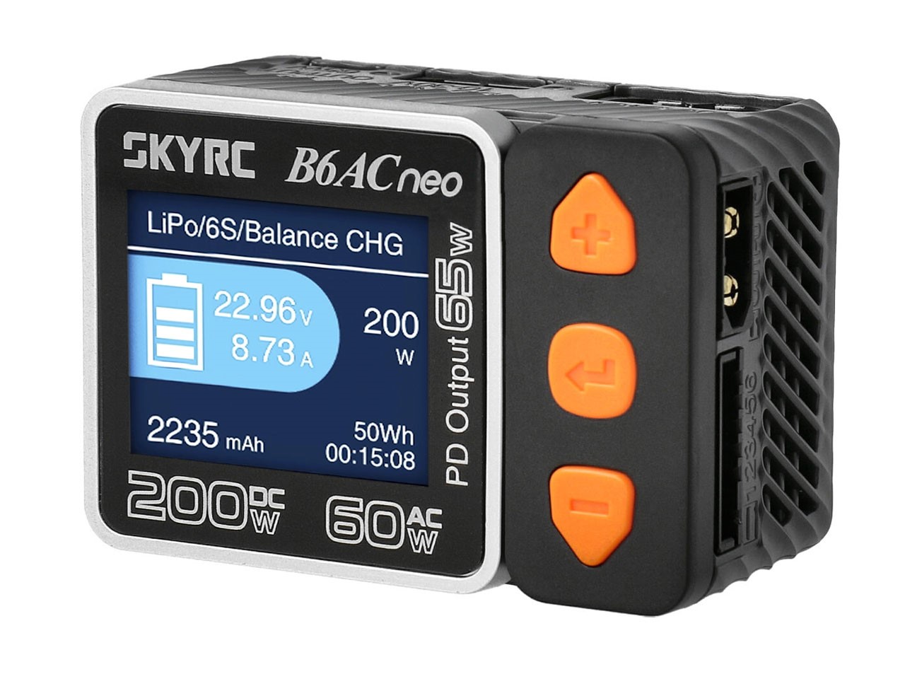 SkyRC B6AC neo Ladegerät - 60W AC, 200W DC, 1-6S LiPo