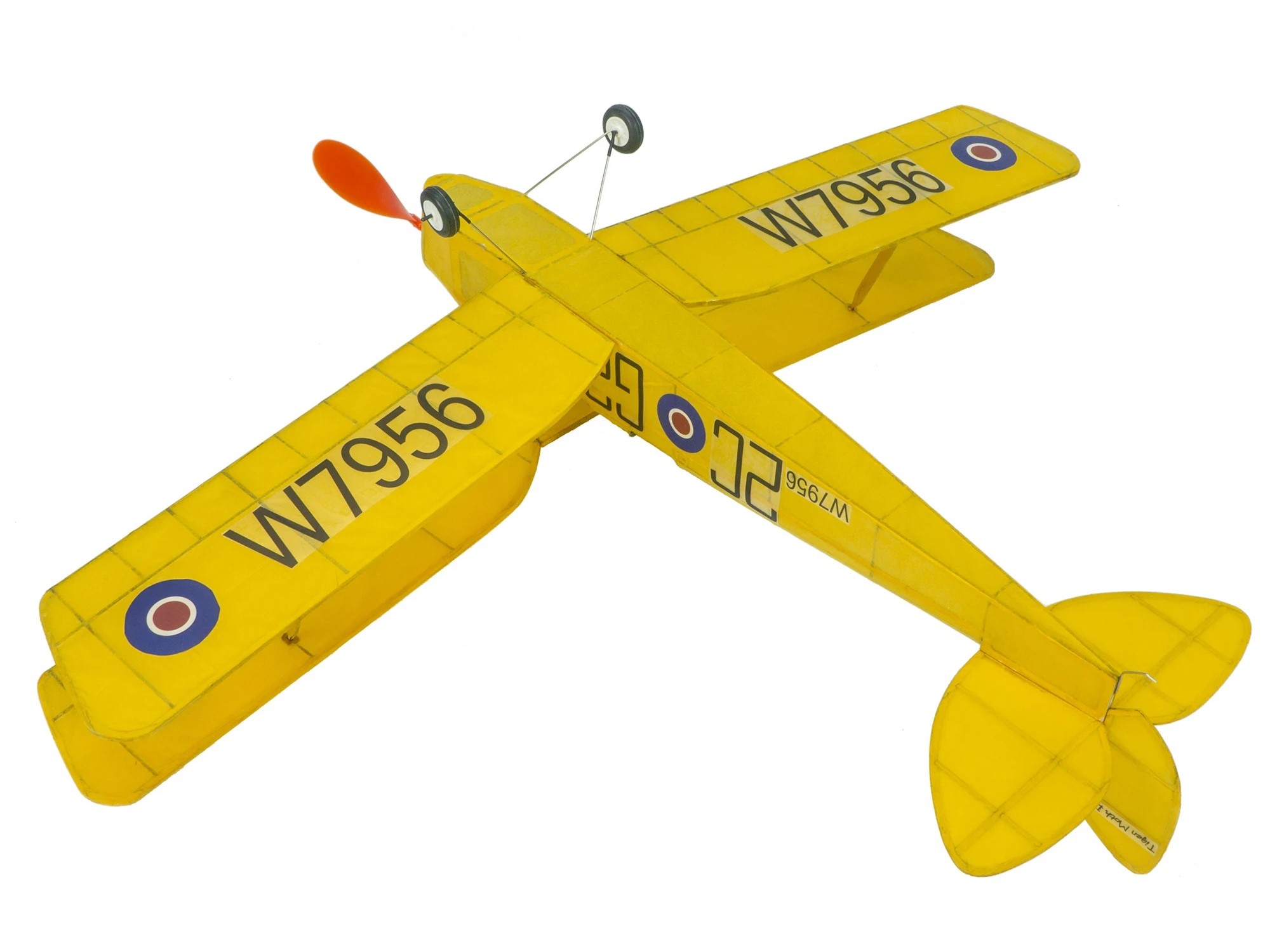 Real-Kit - Tiger Moth, Spw 600mm - mit Gummiantrieb von DW-Hobby – Bild 2