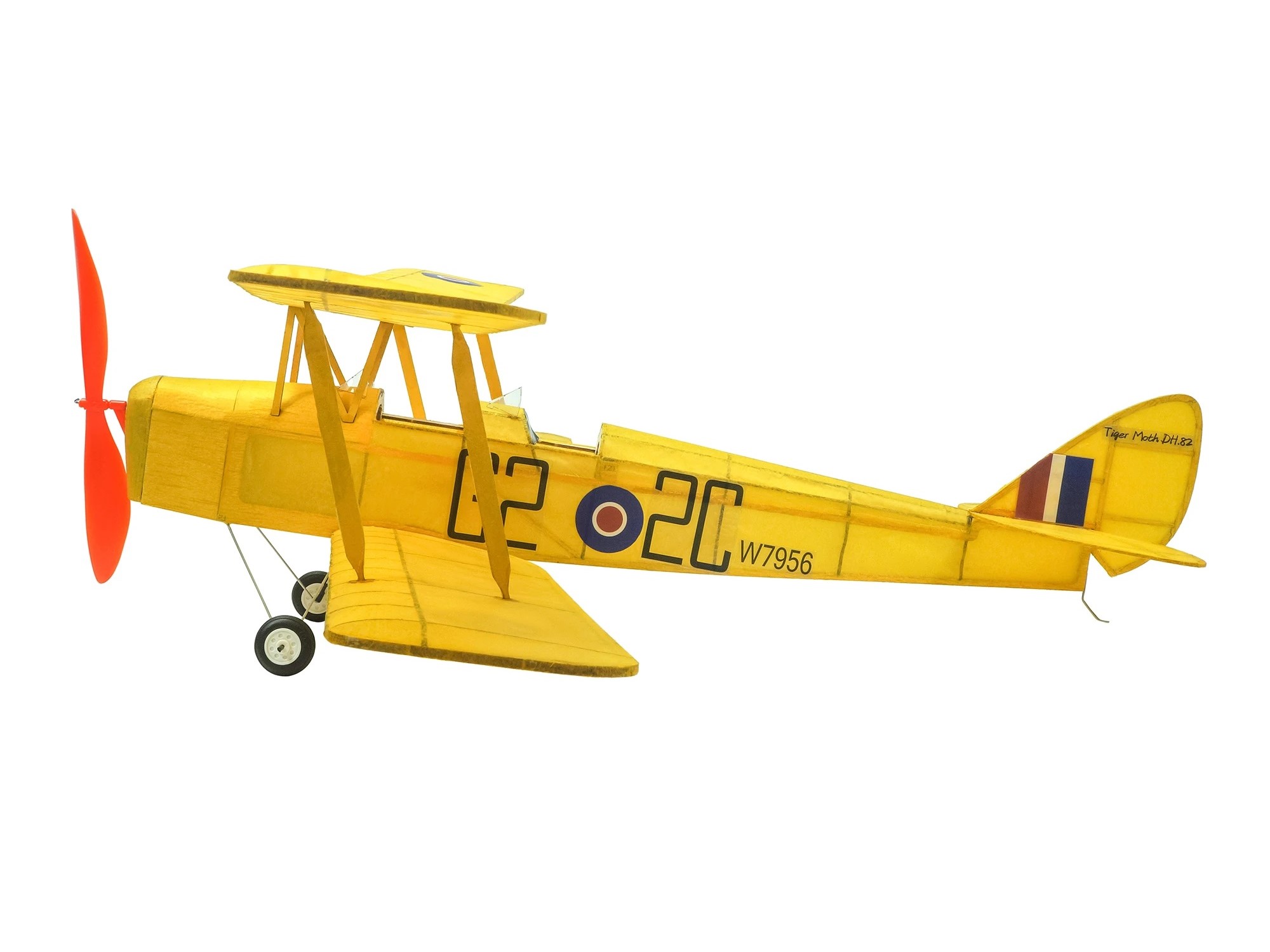 Real-Kit - Tiger Moth, Spw 600mm - mit Gummiantrieb von DW-Hobby – Bild 3