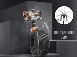360° Gelenk-Endoskop - 6mm Inspektionskamera - Android und iOS kompatibel