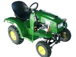 Plastik-Verschalung dunkelgrün zu Mini-Traktor