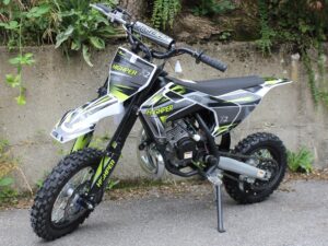 Midi Motocross Bike - Dirt Bike - NRG50 V2 - 50ccm 2-Takt - grün / blau