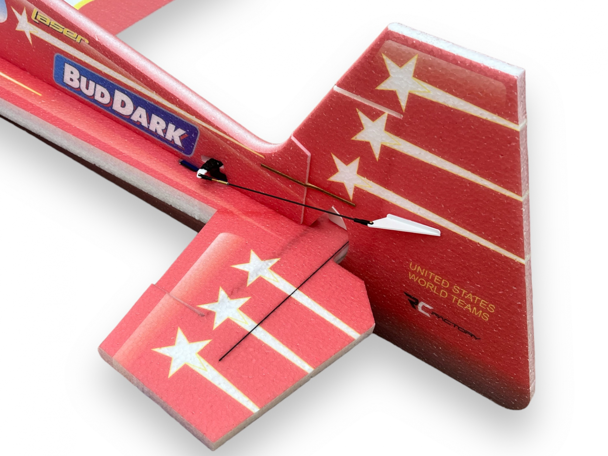 Laser XL rot - Spw 1060mm, KIT-Version aus EPP von RC-Factory – Bild 5