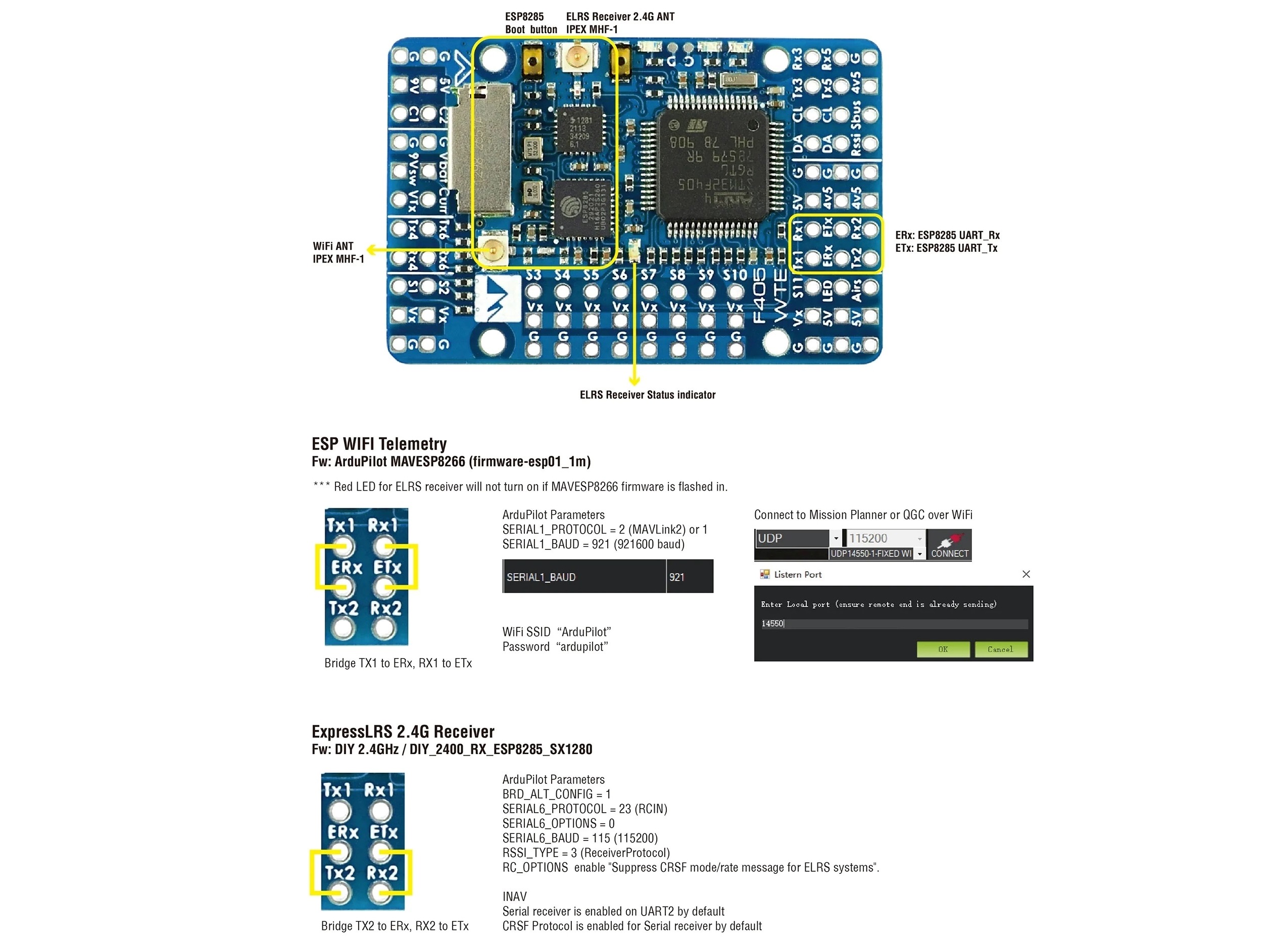 Matek Systems Flight Controller F405-WTE für Flächenflugzeuge – Bild 3