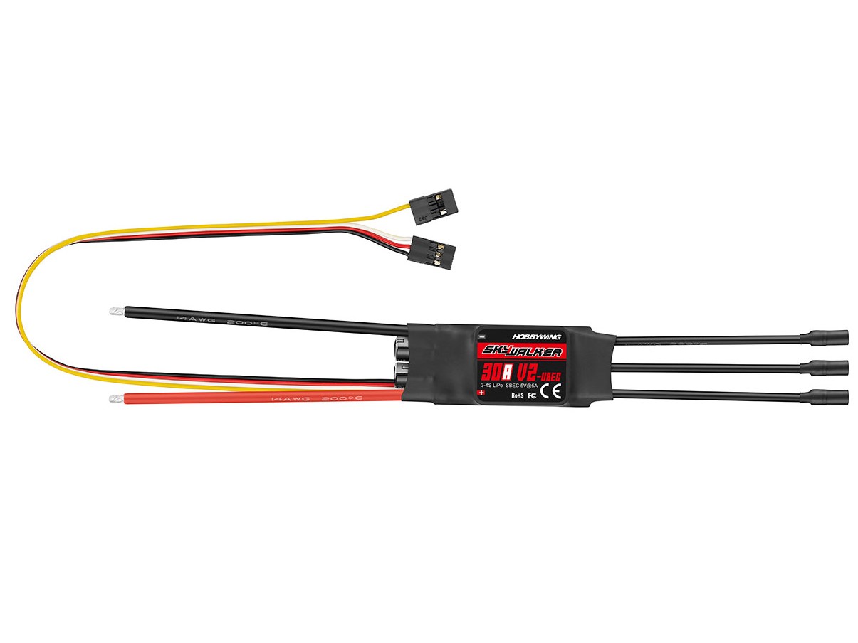 Hobbywing Skywalker V2 Regler 30A - 3-4S - mit BEC – Bild 2