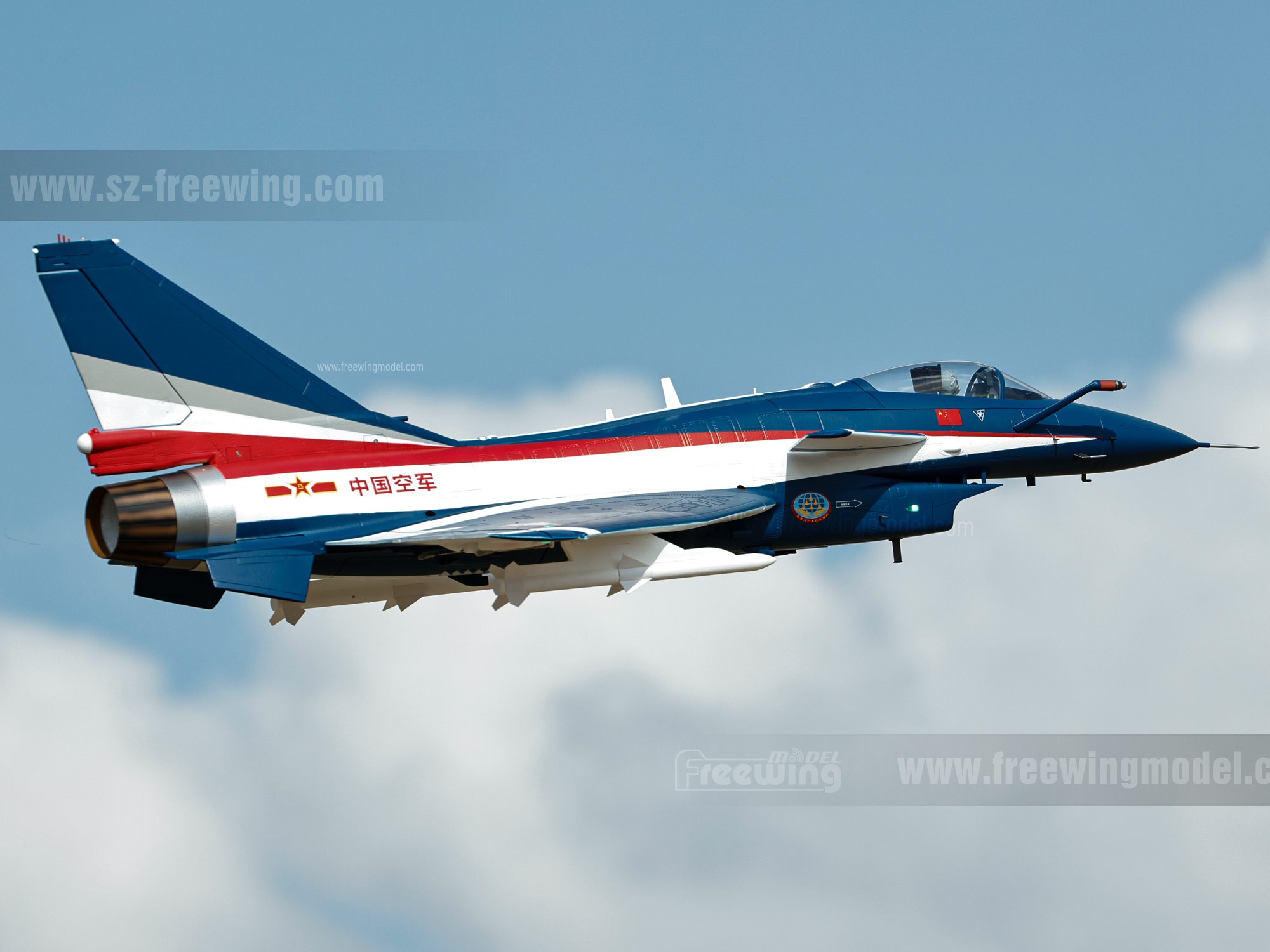 Chengdu J-10A - PLAAF - 90mm Impeller-Jet - Spw 940mm - 6S PNP-Set - Freewing – Bild 3