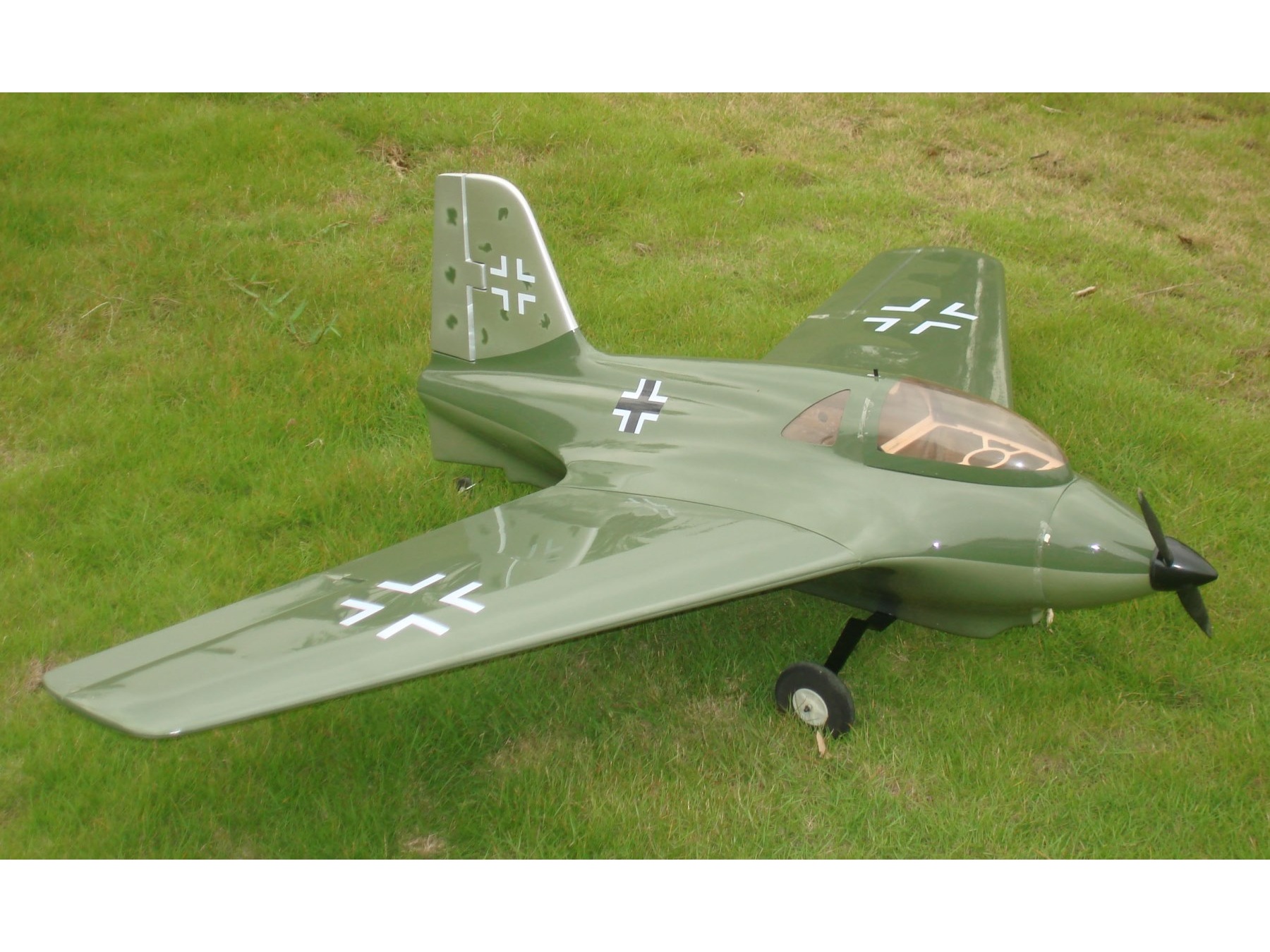Messerschmitt ME163, Kraftei, Spw 1540mm, ARF-Modell von CYModel