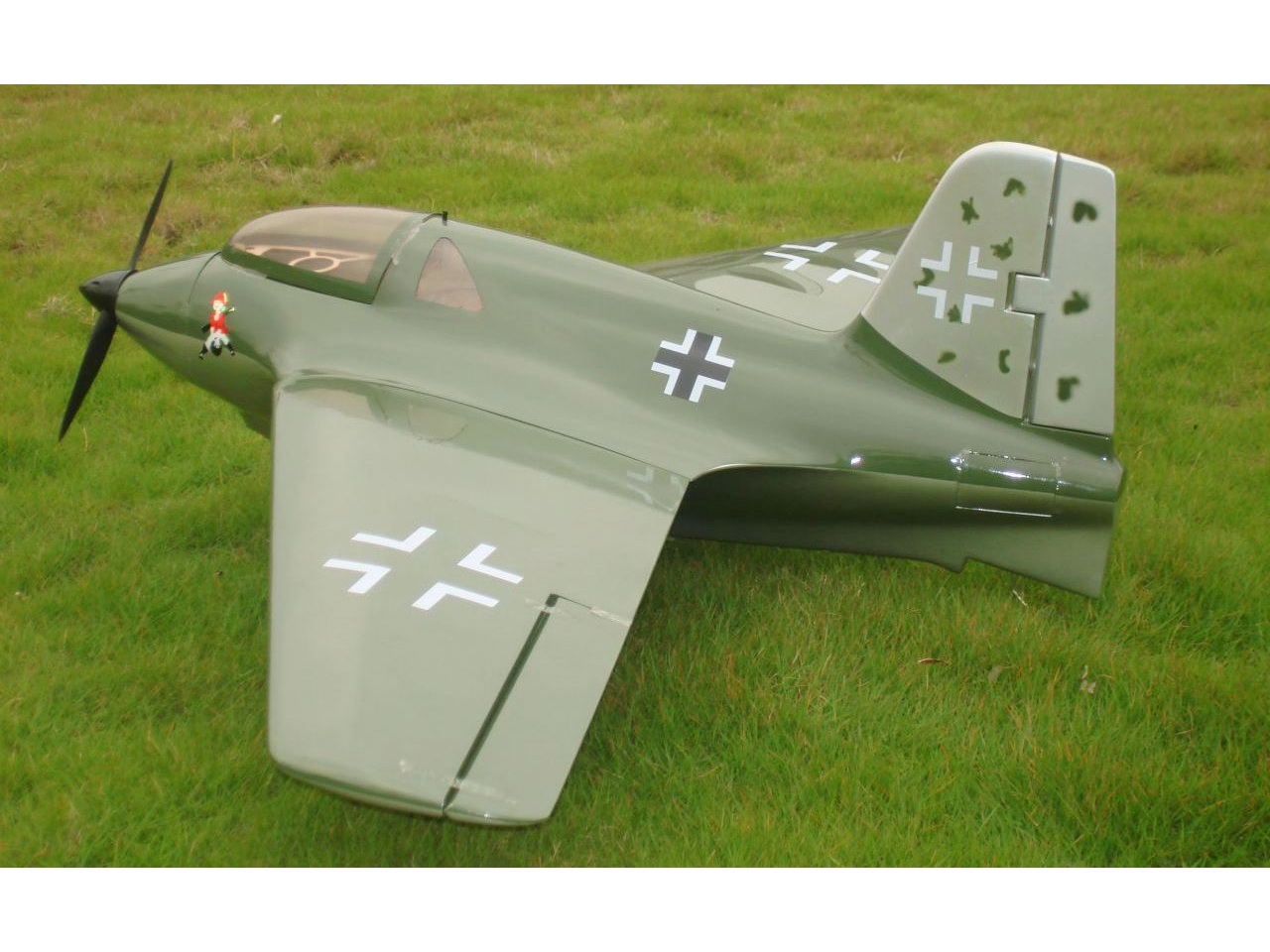 Messerschmitt ME163, Kraftei, Spw 1540mm, ARF-Modell von CYModel – Bild 3