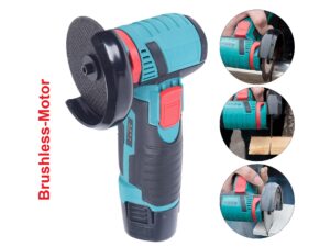 Mini Akku Winkelschleifer 12 Volt - Li-Ion Akku - Brushless