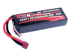 HEAT-RC, LiPo Akku 2S / 7.4V 5400mAh 55C - CAR - T-Plug