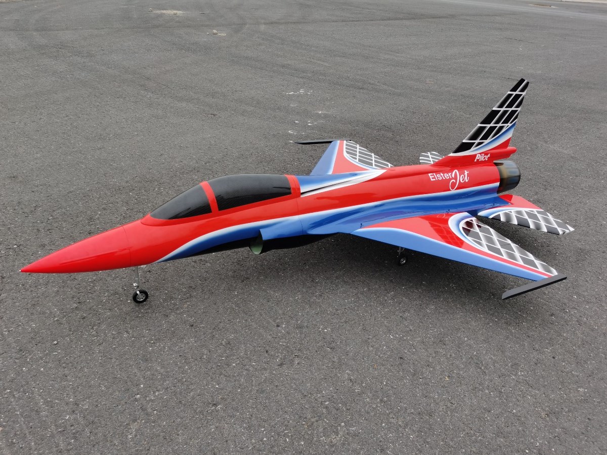 Elster Jet 2.2m FC1 - 3D-Turbinen Jet, Spw 1329mm, ARF-Set mit EZFW, Pilot-RC – Bild 3