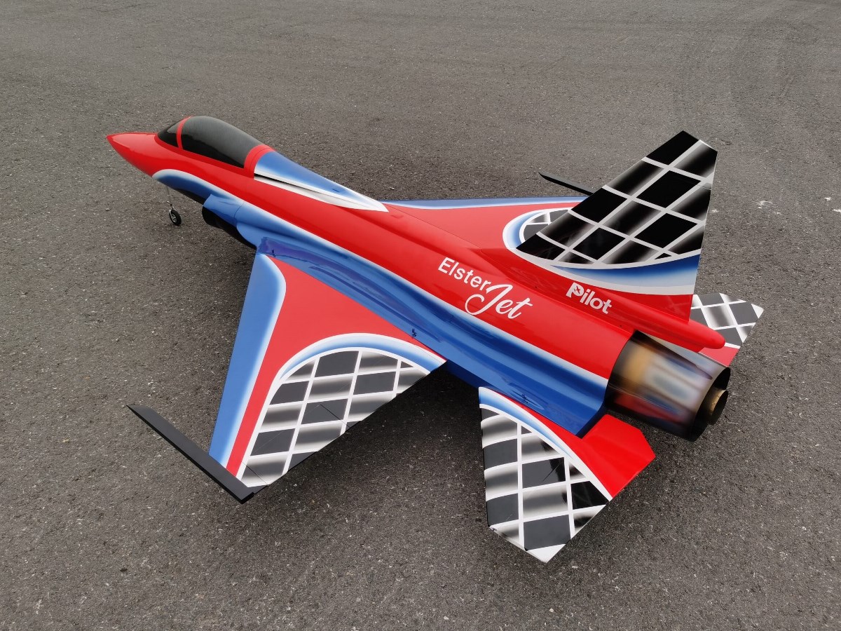 Elster Jet 2.2m FC1 - 3D-Turbinen Jet, Spw 1329mm, ARF-Set mit EZFW, Pilot-RC – Bild 4