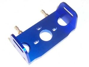 Motorträger aluminium wassergekühlt, blau, für Elektroboote BP206B