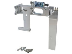 Aluminium Ruder 119mm für Boote mit 6.35mm Welle, mit Stossdämpfer