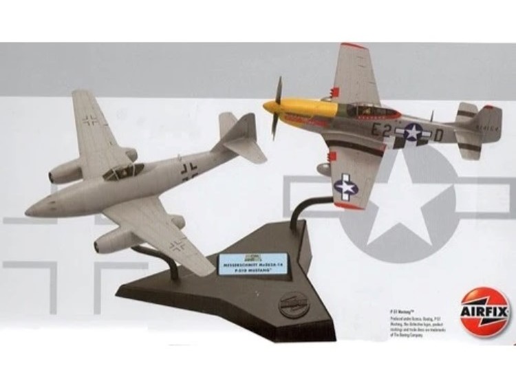 Airfix Bausatz Messerschmitt Me262A-1A und P-51D Mustang - A50183 – Bild 3