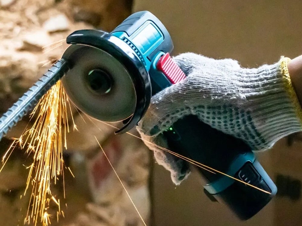 Mini Akku Winkelschleifer 12 Volt - 2x Li-Ion Akku - Brushed – Bild 3