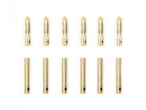 Goldkontaktstecker / Goldstecker und Buchse - 2.0mm - 6 Paar