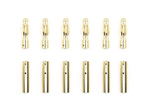 Goldkontaktstecker / Goldstecker und Buchse - 4.0mm - 6 Paar