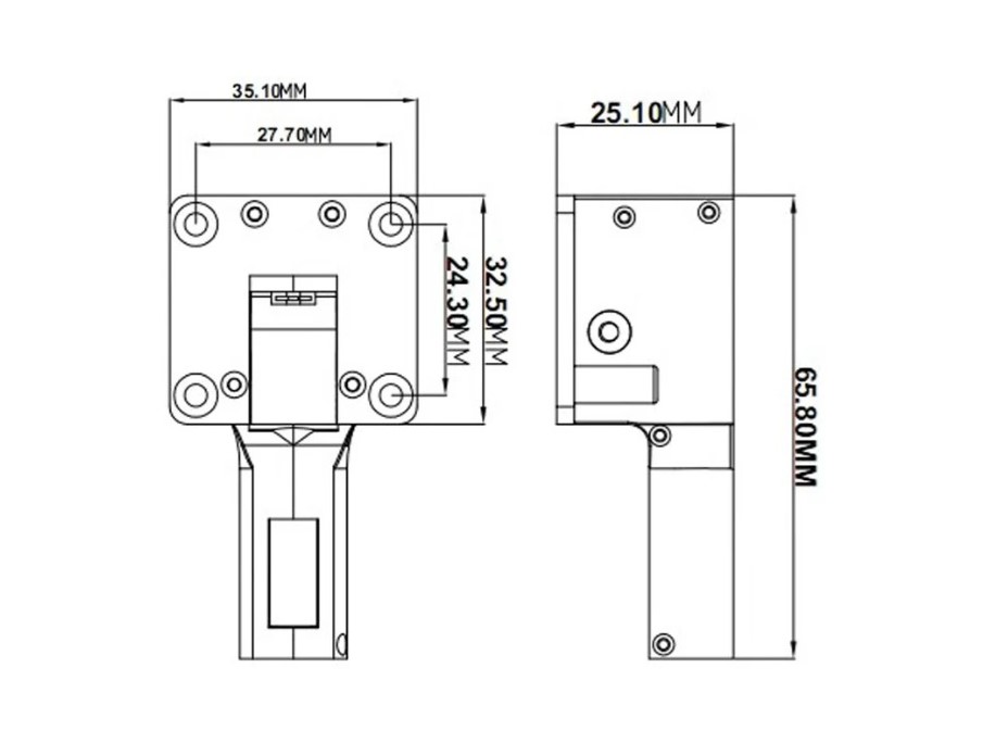 Set Einziehfahrwerks-Modul 3.1mm - 90 Grad mit GLCU - Dynam DY-1158 – Bild 2