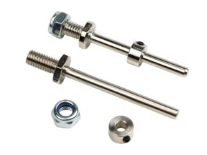 Radachse aus Stahl, 4mm, Achslänge 45mm, Set a 2 Stück
