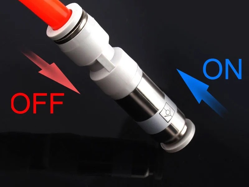 Schlauchkupplung, Steckverbindung mit Rückschlagventil 4mm (wie System Festo) – Bild 3