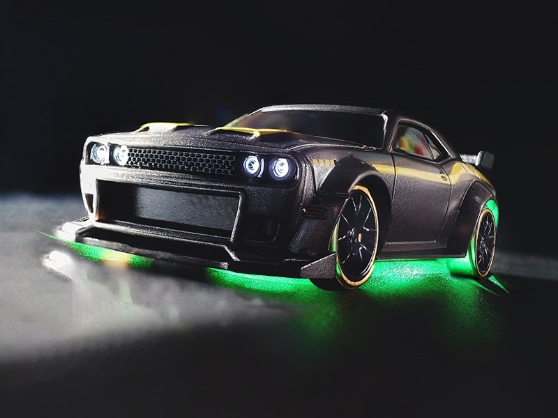 Mini Turbo Racing C65 RC Drift Car - RTR Komplett Set mit Gyro - 1:76 – Bild 3