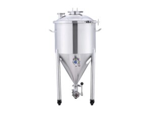 Konischer Edelstahl Druckfermenter 55L - Gärfass, Gärbehälter (Drucklagertank)