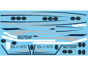 Aufkleber - Decal - XF108-19 - Business Jet J-65 - XFLY-Model