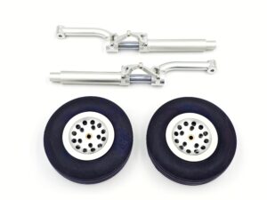 Scale Fahrwerksbeine 235mm mit Rädern 113mm zu 100ccm zu CYModel Warbirds