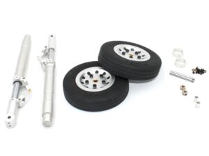 Scale Fahrwerksbeine 235mm mit Rad-Satz 113mm zu 100ccm P-47 CYModel Warbirds
