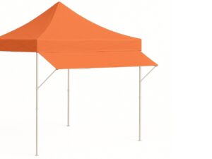 Vordach 3m - Regenschutz & Sonnenschutz - HEBU-Tent Faltzelt DELUXE terracotta