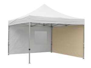Seitenwand PRO / DELUXE 3m sand ohne Fenster