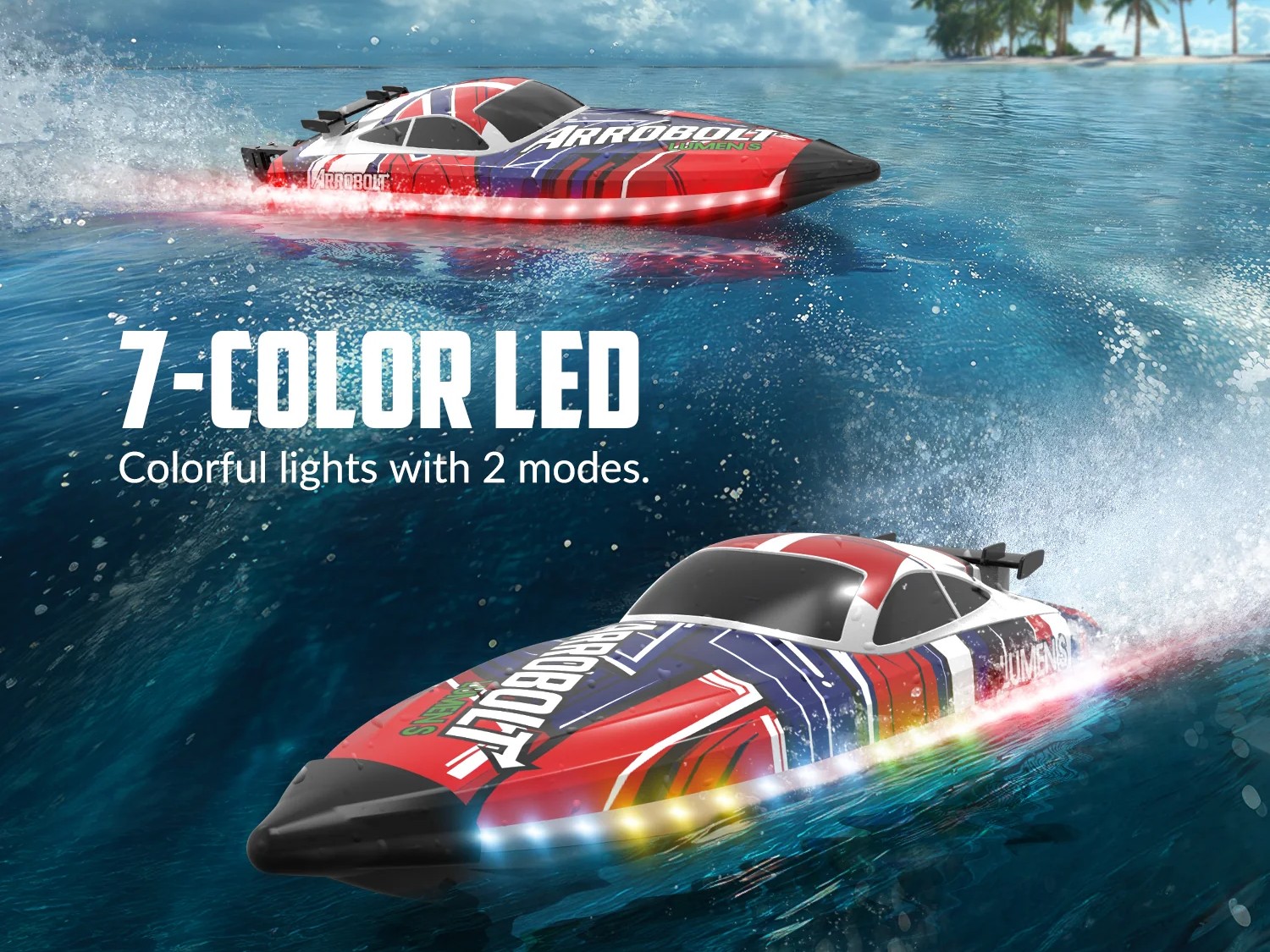 Speed Brushless Rennboot Arrobolt Lumen S - RTR-Set - Volantex – Bild 2