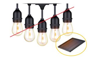 Solarpanel 6V / 6W zu LED Beleuchtung / Lichterkette Retro