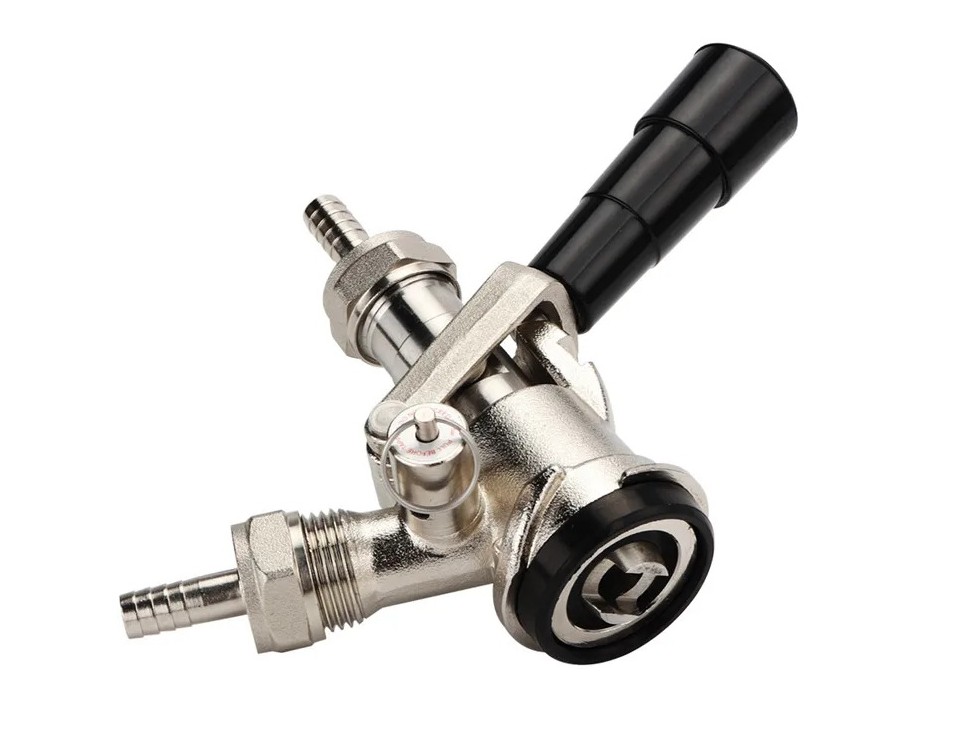 Korbfitting Zapfkopf Typ S - Edelstahl - Keg Coupler 8mm Anschluss – Bild 2