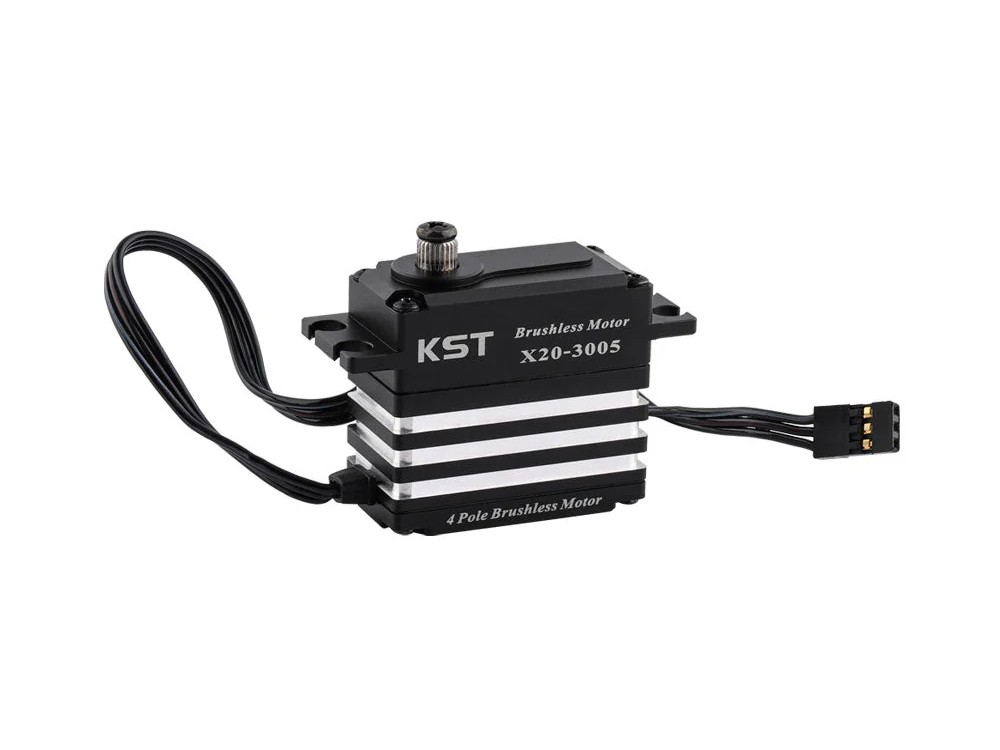 KST Servo X20-3005 V8, Brushless HV - Stahl-Getriebe, 32kg Stellkraft – Bild 2