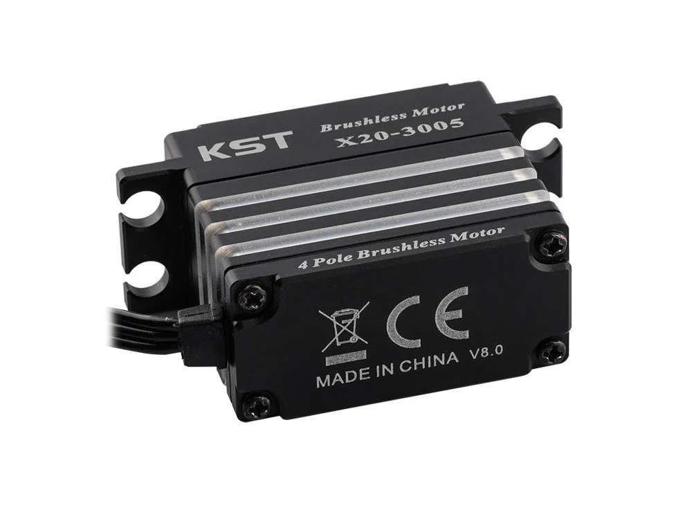 KST Servo X20-3005 V8, Brushless HV - Stahl-Getriebe, 32kg Stellkraft – Bild 3