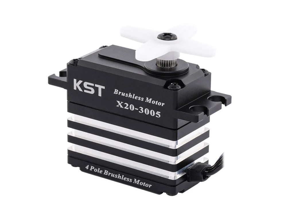 KST Servo X20-3005 V8, Brushless HV - Stahl-Getriebe, 32kg Stellkraft – Bild 4
