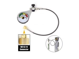 Sodastream Adapter - flexibel - mit Manometer, zum Nachfüllen ab Co2 Flasche