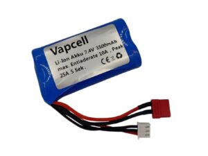 Vapcell Li-Ion Akku 18650 M35 - 2S / 7.4V, 3500mAh - T-Plug