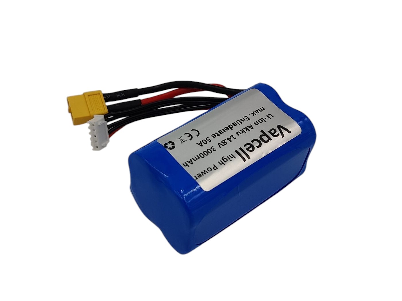 Vapcell Li-Ion Akku 18650 - 4S / 14.8V, 3000mAh - XT60 – Bild 2