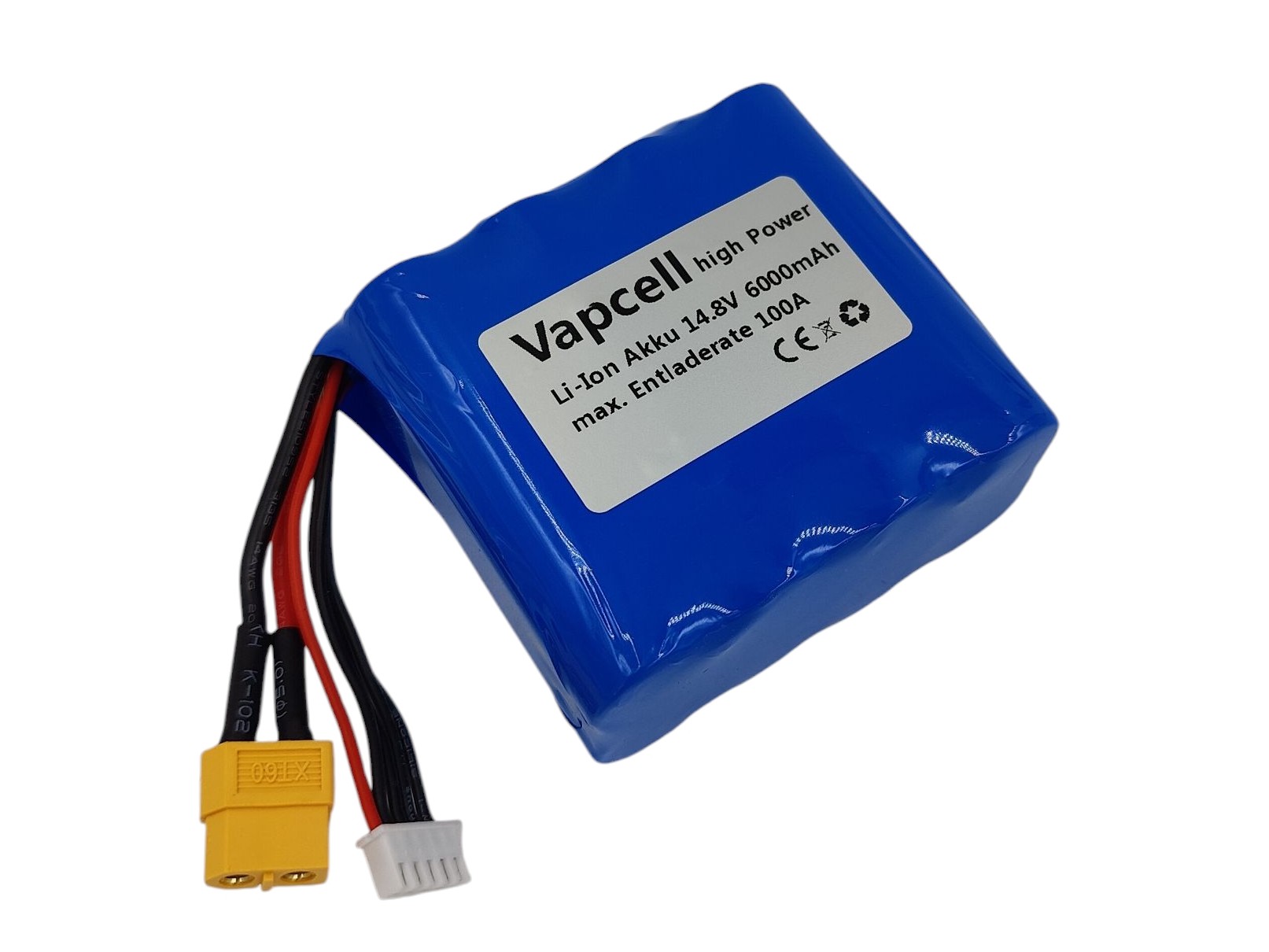Vapcell Li-Ion Akku 18650 - 4S / 14.8V, 6000mAh - XT60 – Bild 2