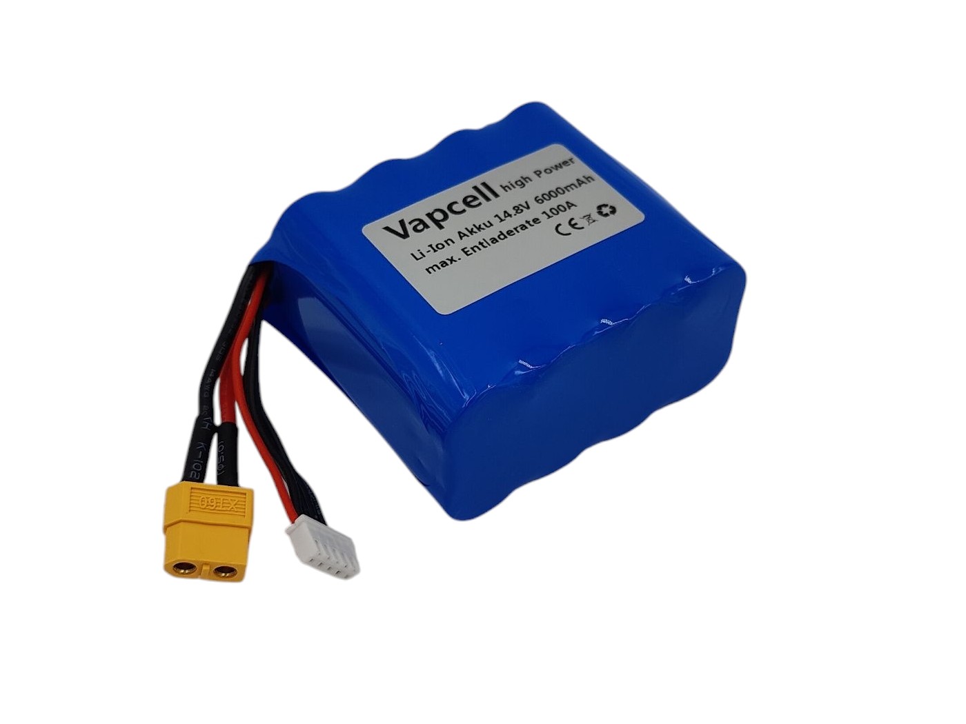Vapcell Li-Ion Akku 18650 - 4S / 14.8V, 6000mAh - XT60 – Bild 3