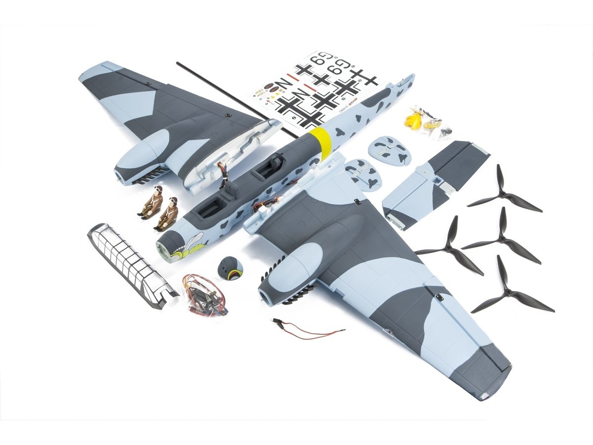 Messerschmitt BF-110, Spw 1500mm, PNP-Modell von Dynam – Bild 5